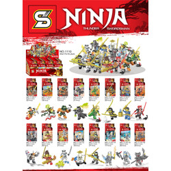 SY 1110 Ninjago series assembly number 16 different minifigures