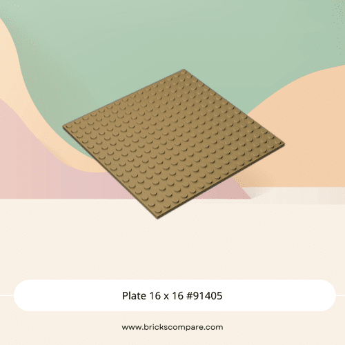 Plate 16 x 16 #91405 - 138-Dark Tan