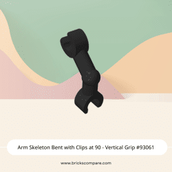 Arm Skeleton Bent with Clips at 90 - Vertical Grip #93061  - 26-Black