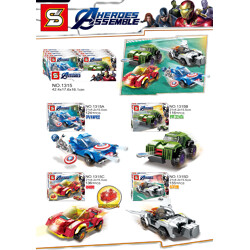 SY SY1315D Reuniting 4 Movie Series Speed Racing Cars 4 Pioneer, Defender, Steel Wings, Warhammer
