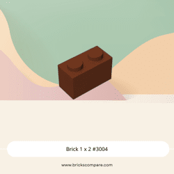 Brick 1 x 2 #3004 - 192-Reddish Brown