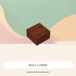 Brick 2 x 2 #3003 - 192-Reddish Brown