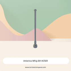 Antenna Whip 8H #2569  - 315-Flat Silver