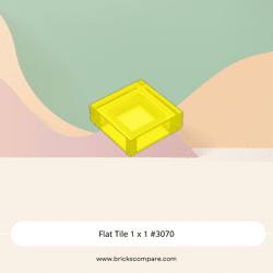Flat Tile 1 x 1 #3070 - 44-Trans-Yellow