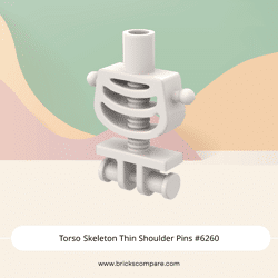 Torso Skeleton Thin Shoulder Pins #6260 - 1-White