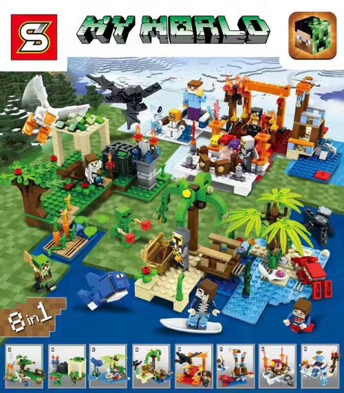 SY SY763E Minecraft: Four Seasons Little Scenes 8