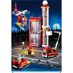 Sluban M38-B0628 Fire FightIng Hero: Fire Training Building
