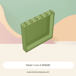 Panel 1 x 6 x 5 #59349  - 330-Olive Green