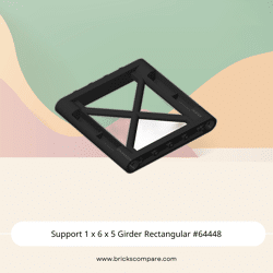 Support 1 x 6 x 5 Girder Rectangular #64448 - 26-Black