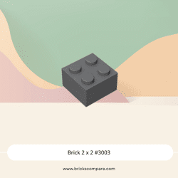 Brick 2 x 2 #3003 - 199-Dark Bluish Gray