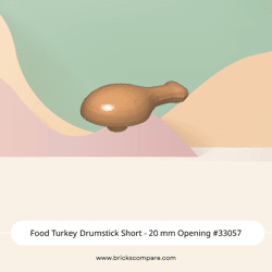 Food Turkey Drumstick Short - 20 mm Opening #33057 - 312-Medium Dark Flesh