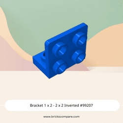 Bracket 1 x 2 - 2 x 2 Inverted #99207  - 23-Blue