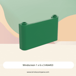 Windscreen 1 x 6 x 3 #64453 - 28-Green