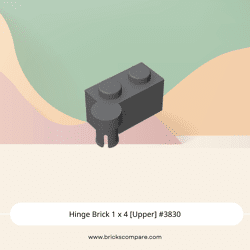 Hinge Brick 1 x 4 [Upper] #3830 - 199-Dark Bluish Gray