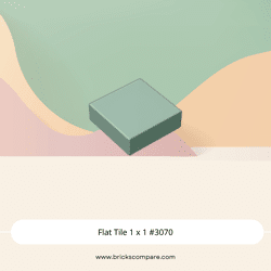 Flat Tile 1 x 1 #3070 - 151-Sand Green