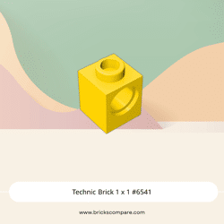 Technic Brick 1 x 1 #6541 - 24-Yellow
