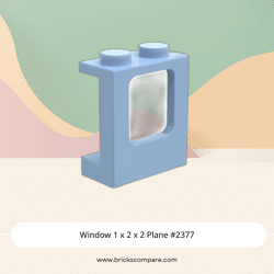 Window 1 x 2 x 2 Plane #2377 - 212-Bright Light Blue