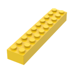 Brick 2 x 10 #3006 - 24-Yellow