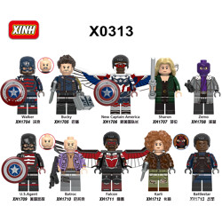 XINH 1709 10 minifigures: Falcon Winter Soldier
