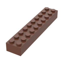 Brick 2 x 10 #3006 - 192-Reddish Brown