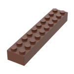 Brick 2 x 10 #3006 - 192-Reddish Brown