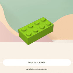 Brick 2 x 4 #3001 - 119-Lime