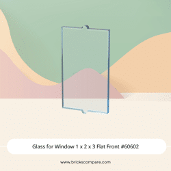 Glass for Window 1 x 2 x 3 Flat Front #60602 - 42-Trans-Light Blue