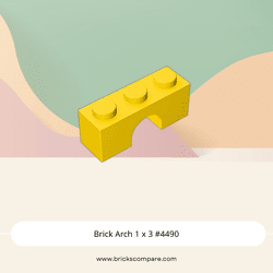 Brick Arch 1 x 3 #4490 - 24-Yellow