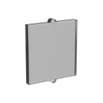 Glass for Window 1 x 2 x 2 Flat #60601  - 111-Trans-Black