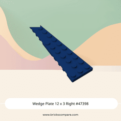 Wedge Plate 12 x 3 Right #47398 - 140-Dark Blue