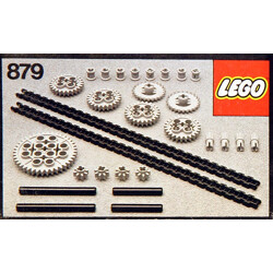 Lego 879 Gear Wheels with Chain Links