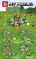 SY SY785B Minecraft: 4 minifigure sets
