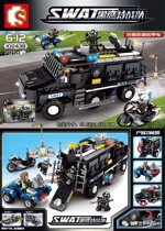 SEMBO 102438 Black Hawk Special Team: Special Police Explosion-Proof Armoured Vehicle