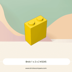 Brick 1 x 2 x 2 #3245 - 24-Yellow