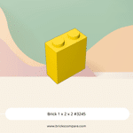 Brick 1 x 2 x 2 #3245 - 24-Yellow
