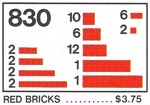 Lego 831 Bricks Parts Pack