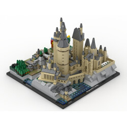 Rebrickable MOC-25280 Hogwarts Castle Landmarks