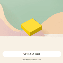 Flat Tile 1 x 1 #3070 - 24-Yellow