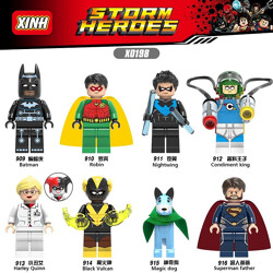 XINH X0198 8 Minifigures: Super Heroes