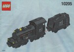 QMAN / ENLIGHTEN / KEEPPLEY 638 Large black steam locomotive head and coal water truck