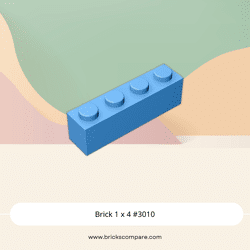 Brick 1 x 4 #3010 - 102-Medium Blue
