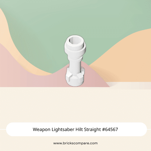 Weapon Lightsaber Hilt Straight #64567 - 1-White