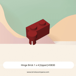 Hinge Brick 1 x 4 [Upper] #3830 - 154-Dark Red