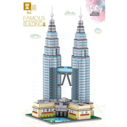 ZHEGAO QL0965 Famous building: Petronas Twin Towers, Kuala Lumpur, Malaysia