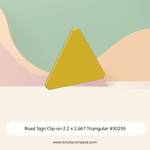 Road Sign Clip-on 2.2 x 2.667 Triangular #30259 - 24-Yellow