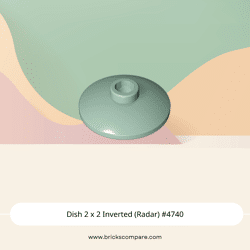 Dish 2 x 2 Inverted (Radar) #4740 - 151-Sand Green