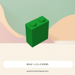 Brick 1 x 2 x 2 #3245 - 28-Green