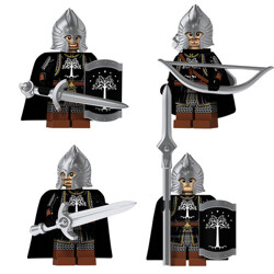 KORUIT KT1014 4 Minifigures: Gondor Soldiers