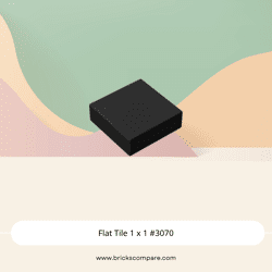 Flat Tile 1 x 1 #3070 - 26-Black