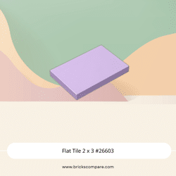 Flat Tile 2 x 3 #26603 - 325-Lavender